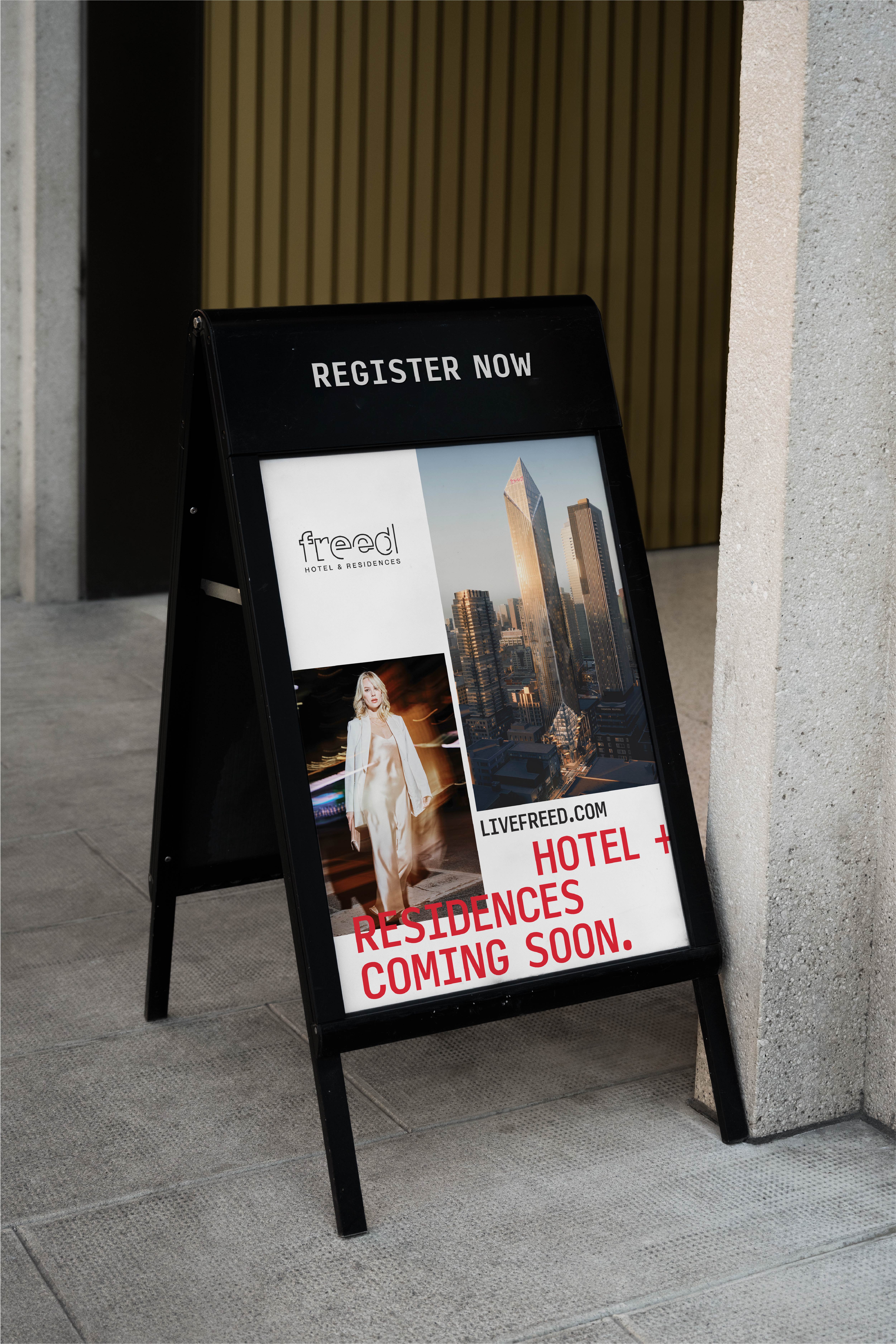 NY Digital Awards Winner - Freed Hotel and Residences Brand
