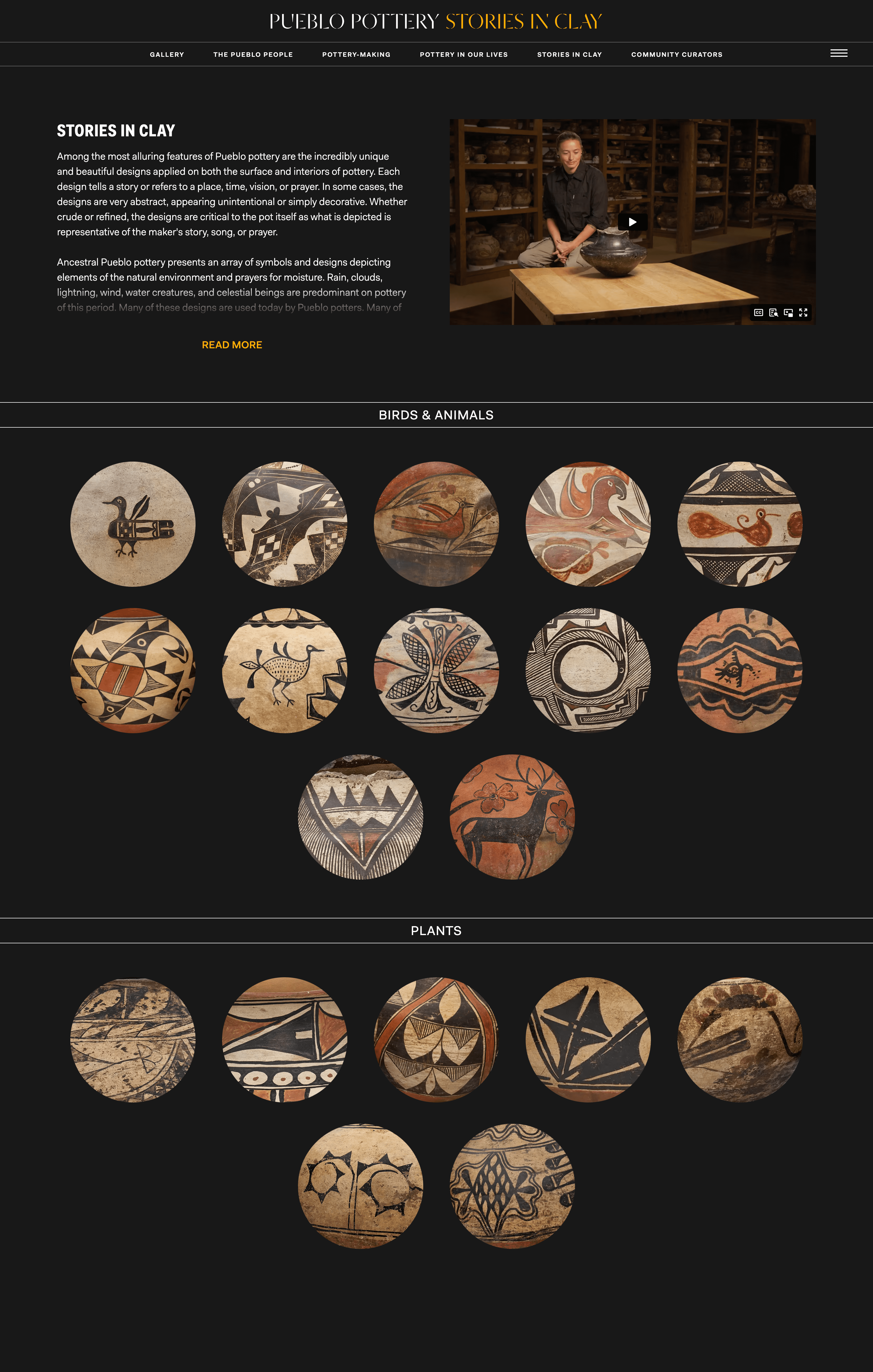 NY Digital Awards Winner - Pueblo Pottery: Stories in Clay