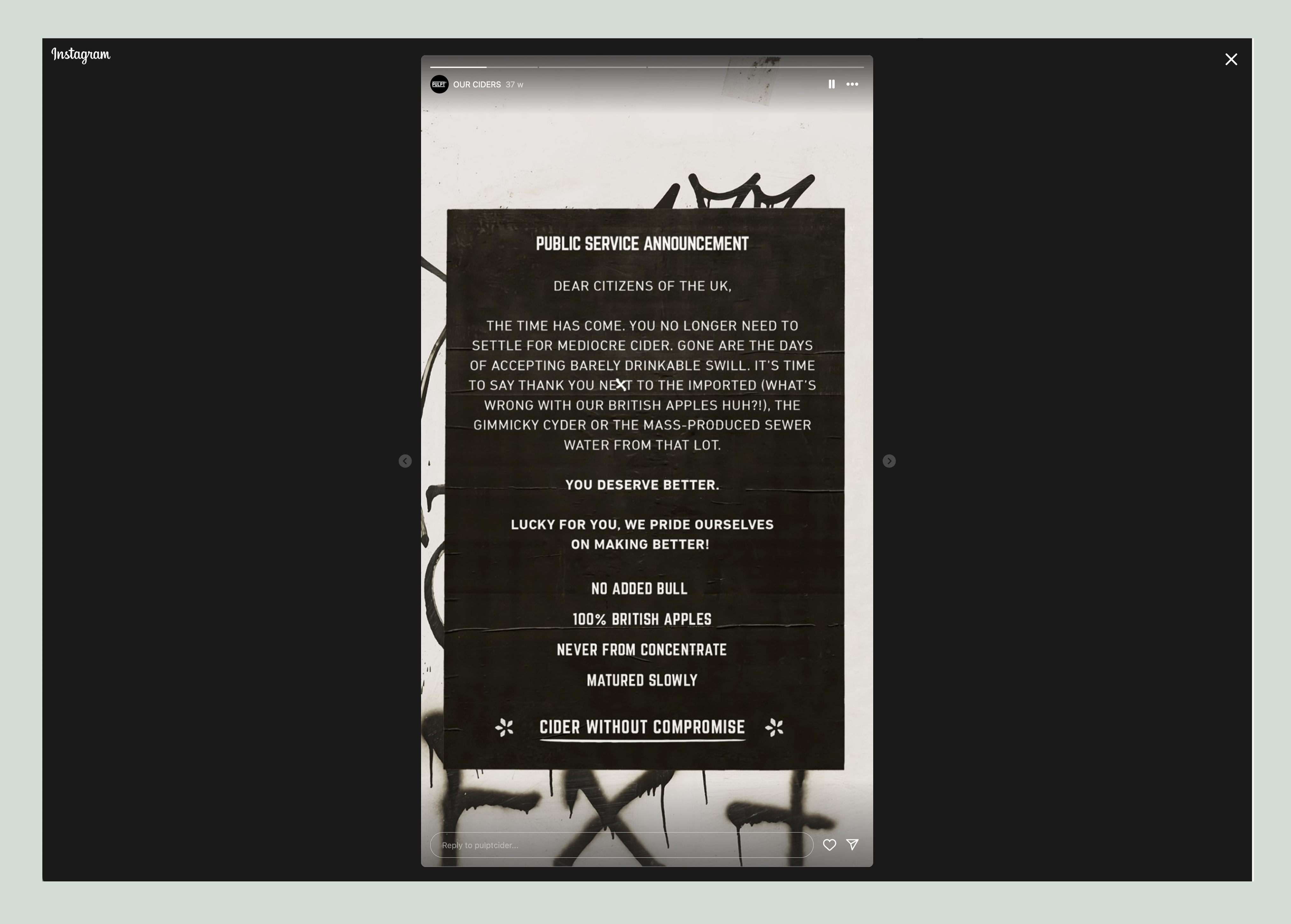 NY Digital Awards Winner - Pulpt Cider