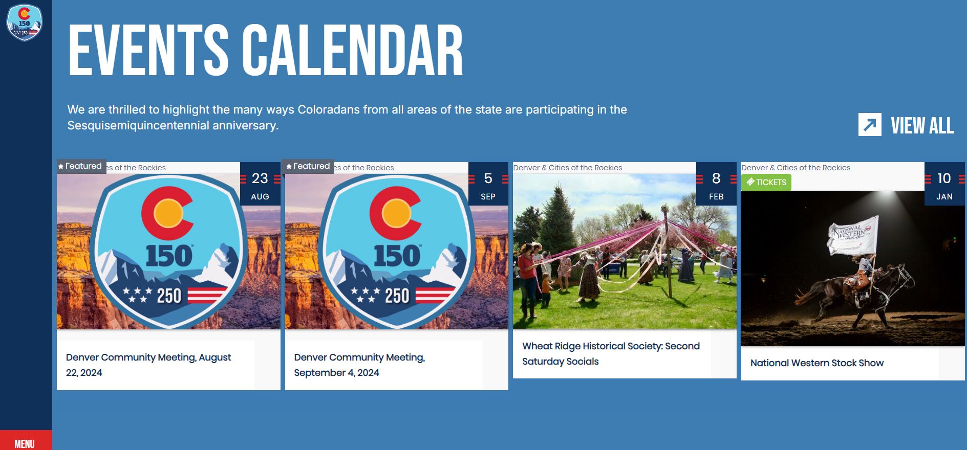 NY Digital Awards Winner - Colorado 150 America 250