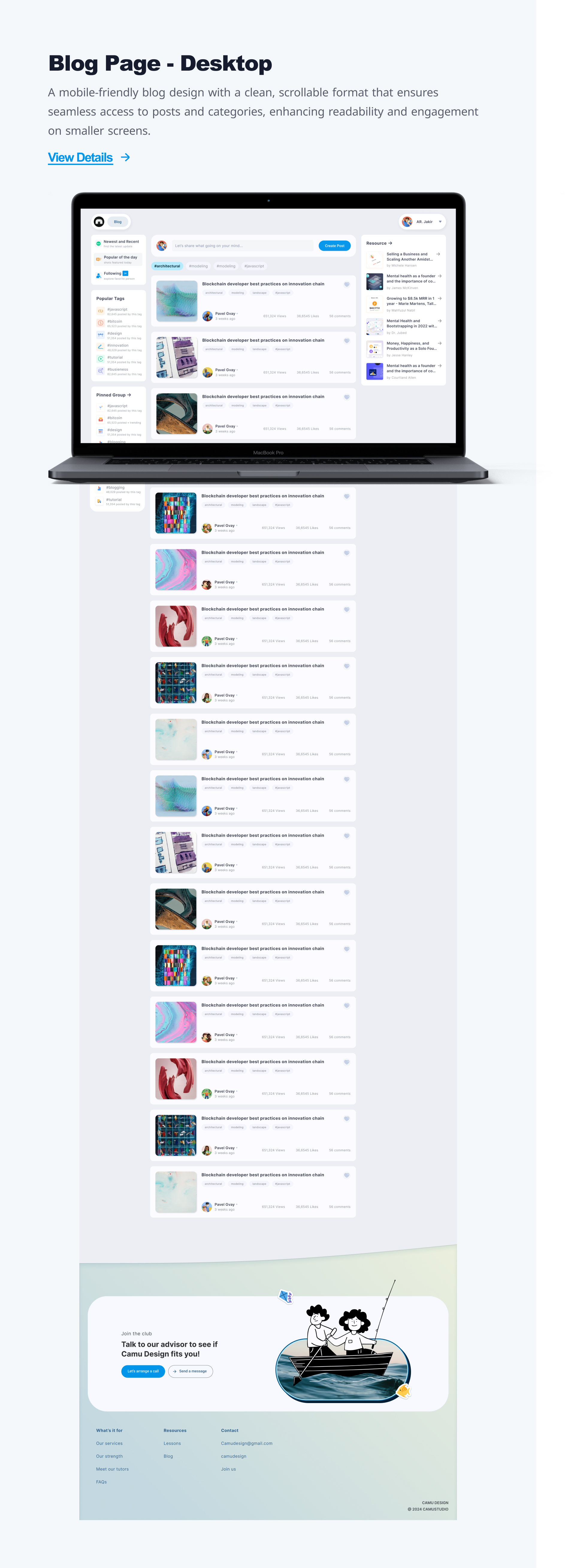 NY Digital Awards Winner - Camp Design: Portfolio Coaching and Community Hub