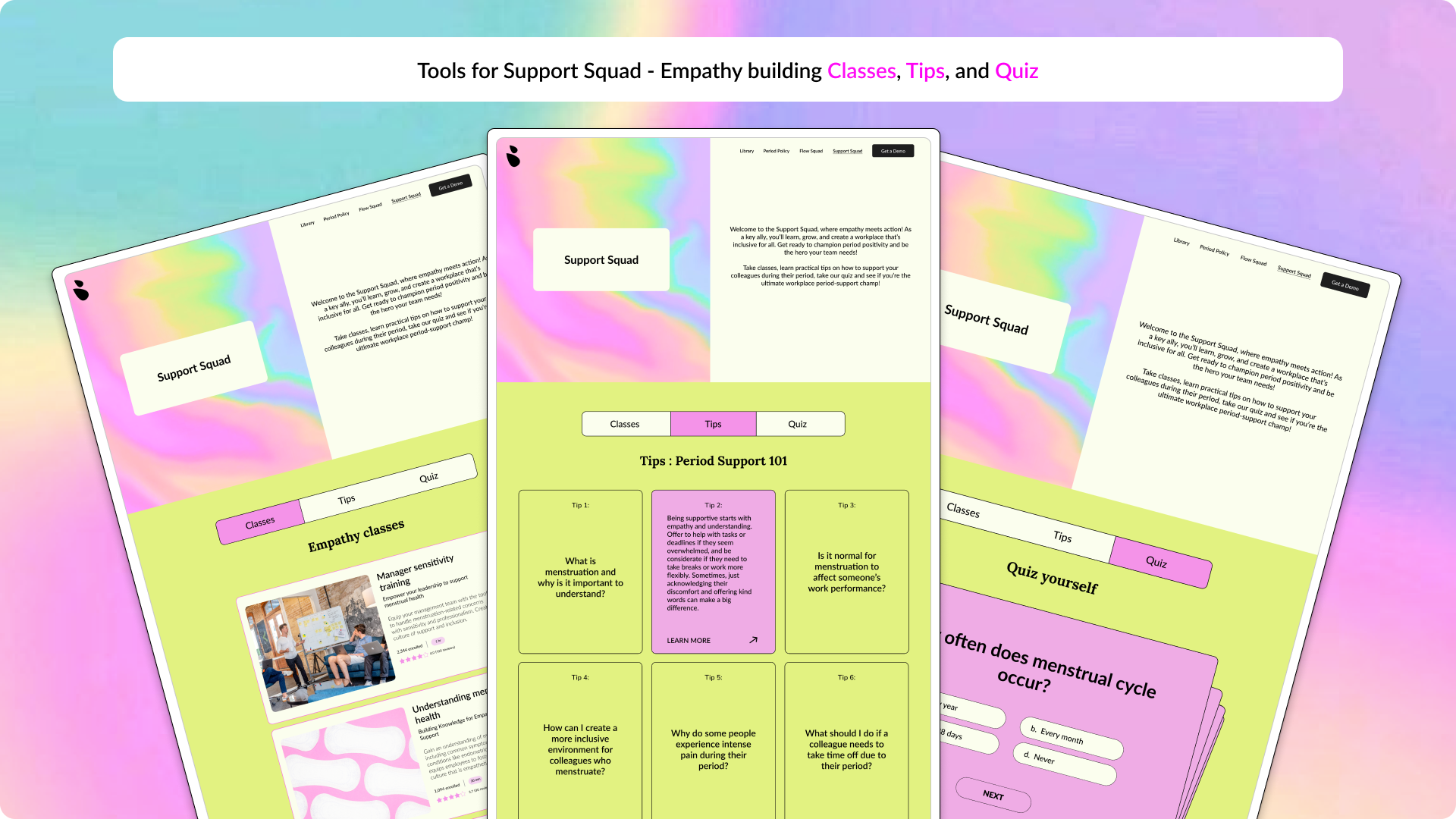 NY Digital Awards Winner - WorkFlow : Period Health is Workplace Health