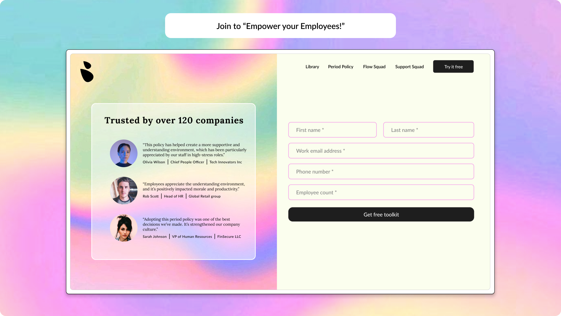 NY Digital Awards Winner - WorkFlow : Period Health is Workplace Health