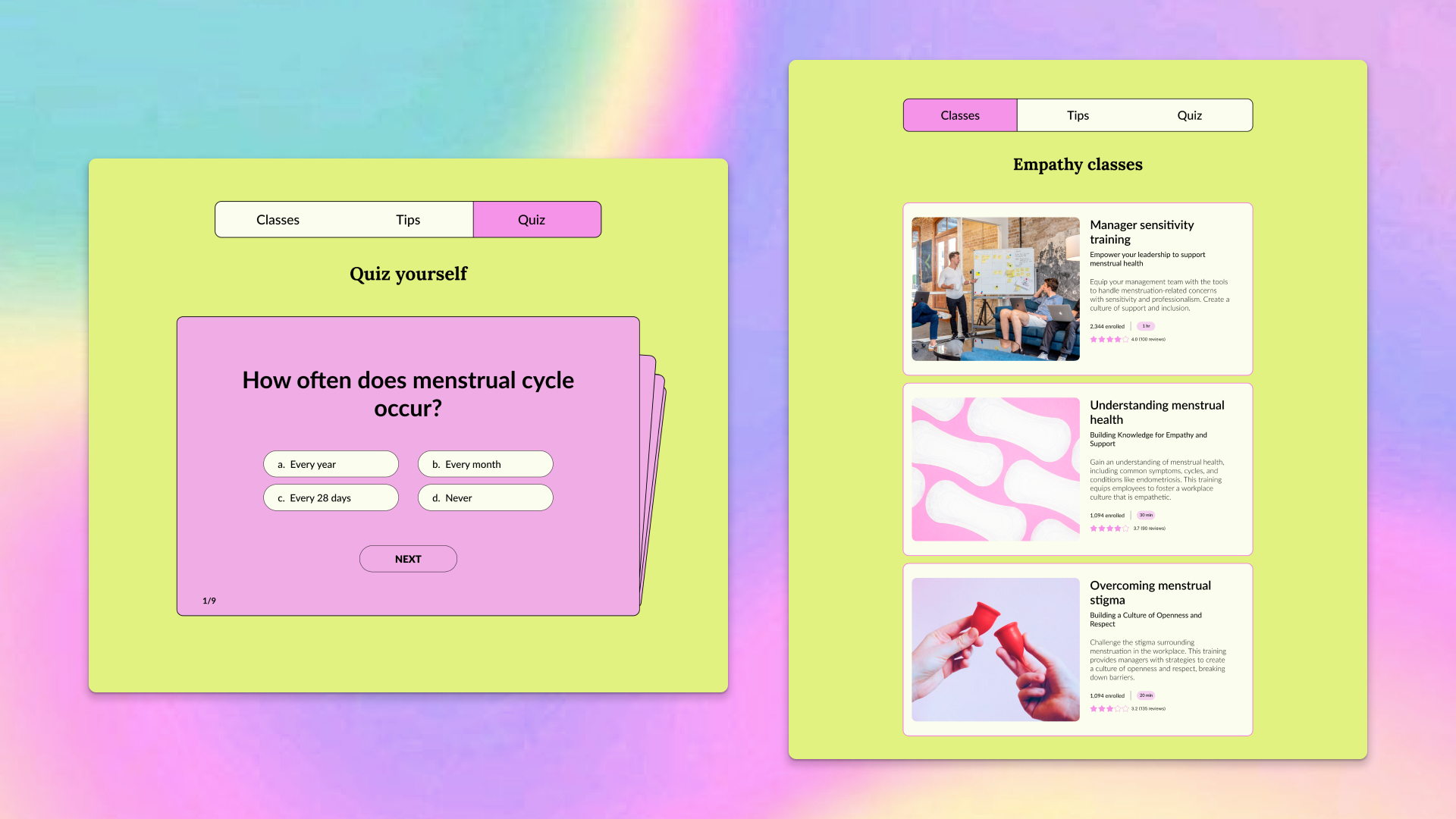 NY Digital Awards Winner - WorkFlow : Period Health is Workplace Health