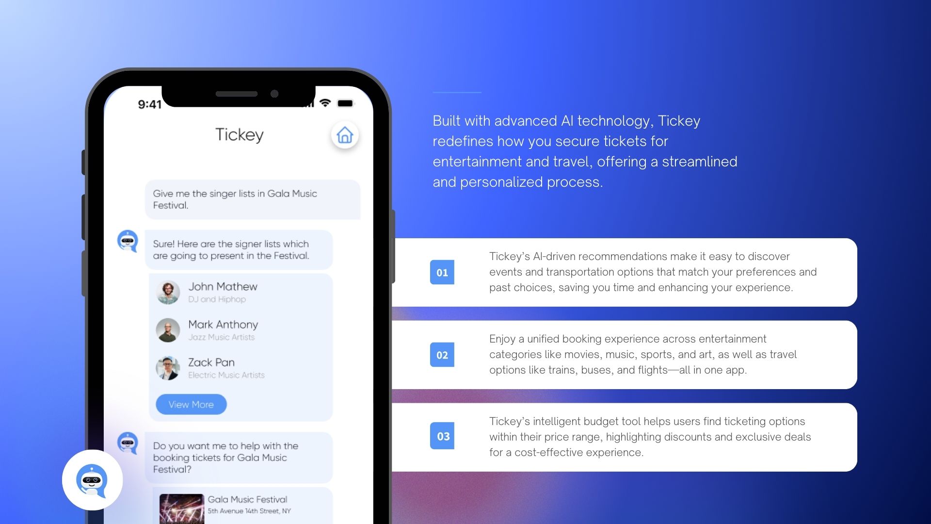 NY Digital Awards Winner - AI Tickey