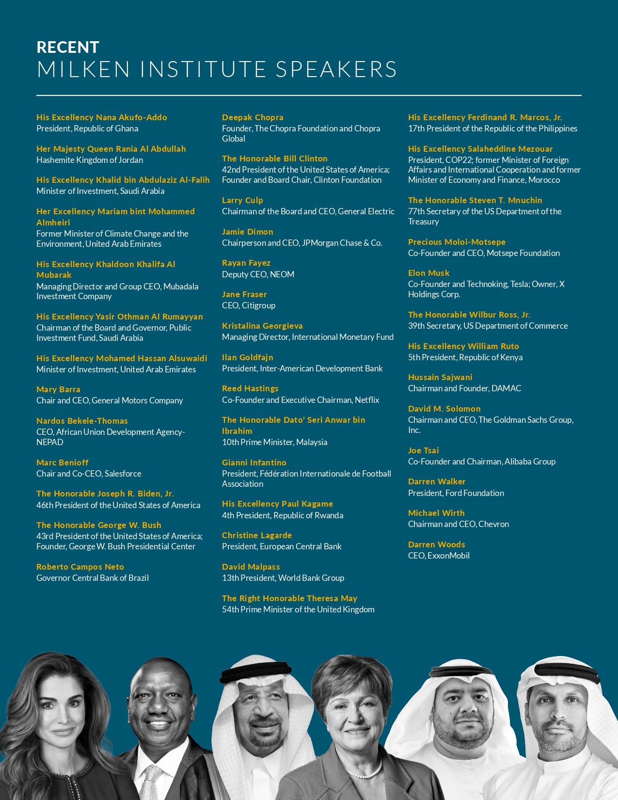 NY Digital Awards Winner - Milken Institute, Middle East and Africa Summit