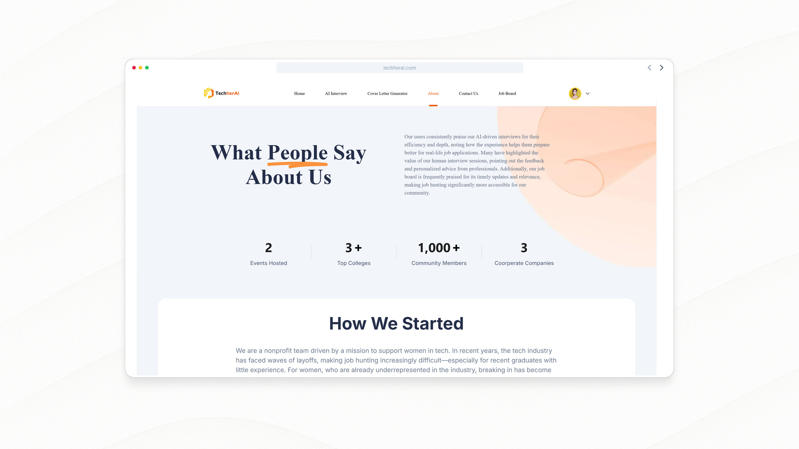 NY Digital Awards Winner - TechHerAI: AI-Driven Tools to Empower Women in Tech