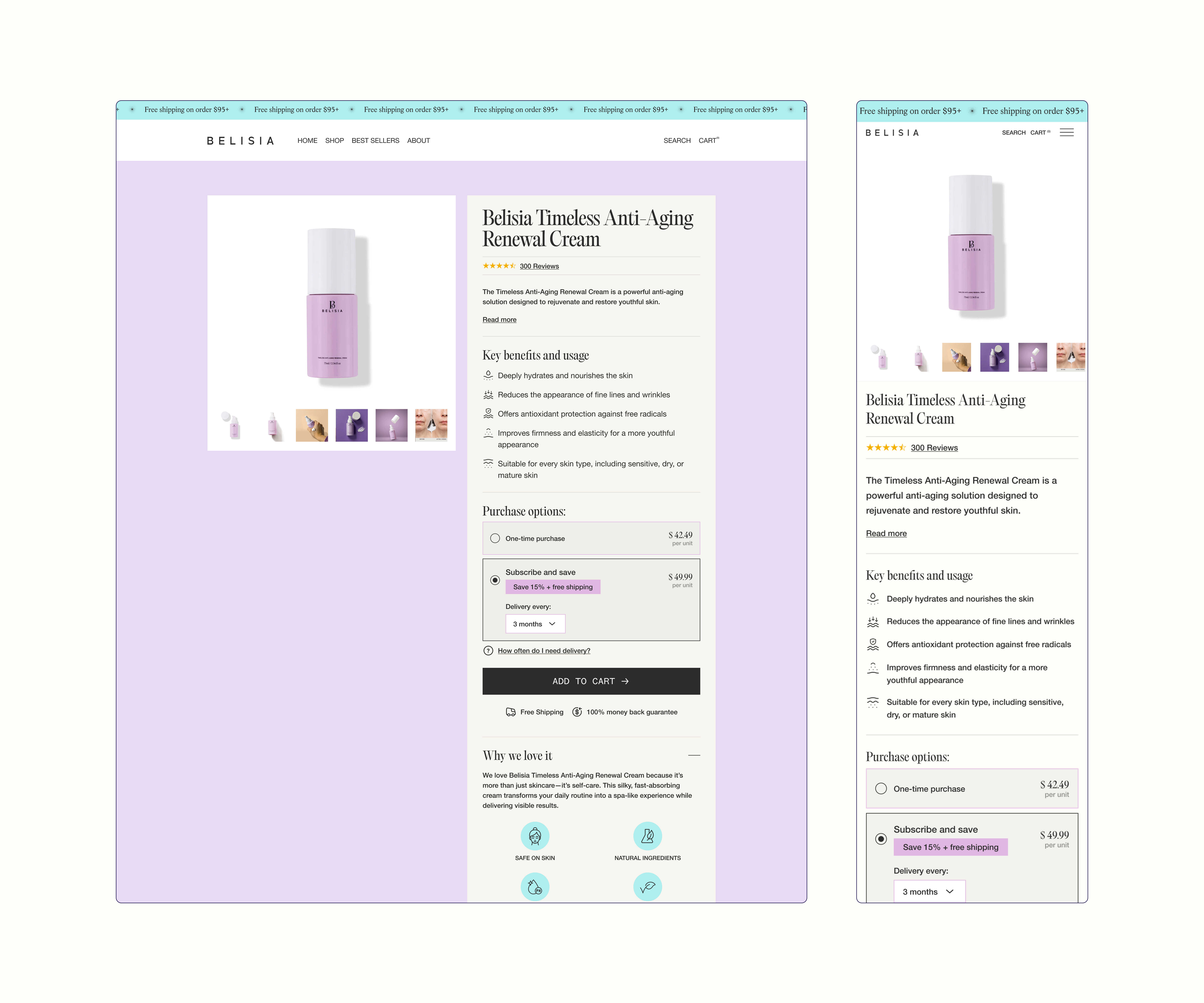 NY Digital Awards Winner - Product Page Design with Focus on CRO