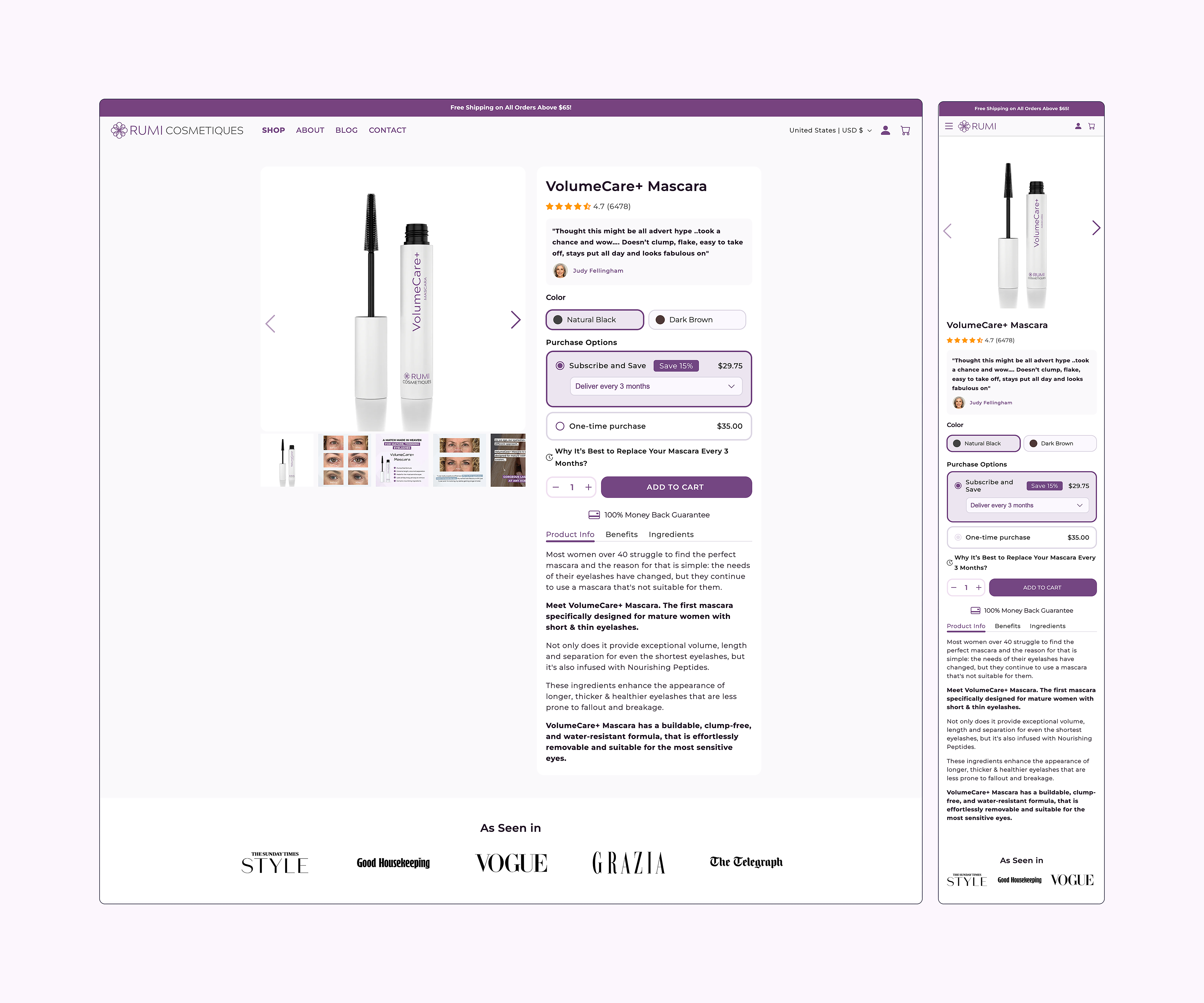 NY Digital Awards Winner - Product Page Redesign with Focus on CRO