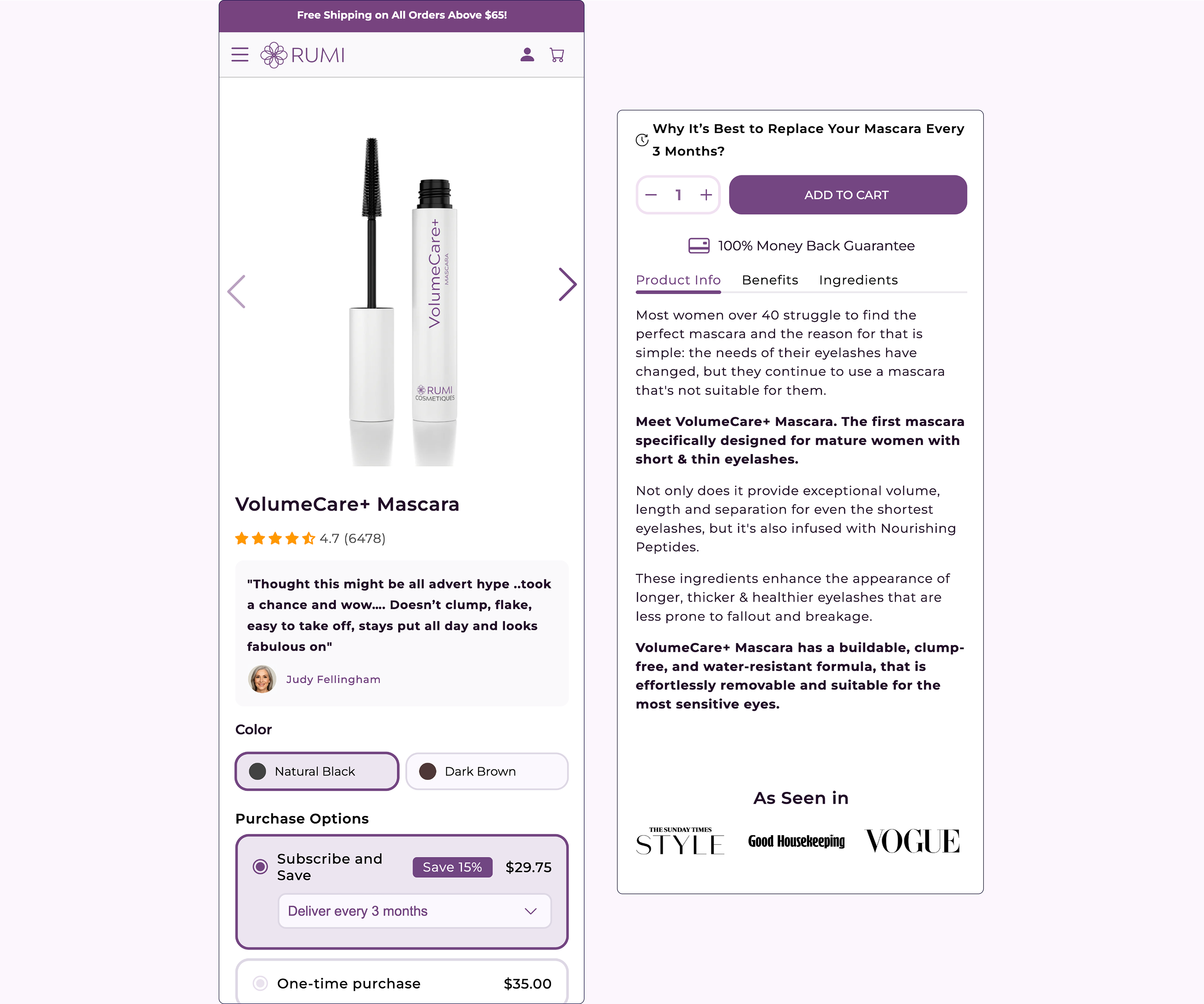NY Digital Awards Winner - Product Page Redesign with Focus on CRO