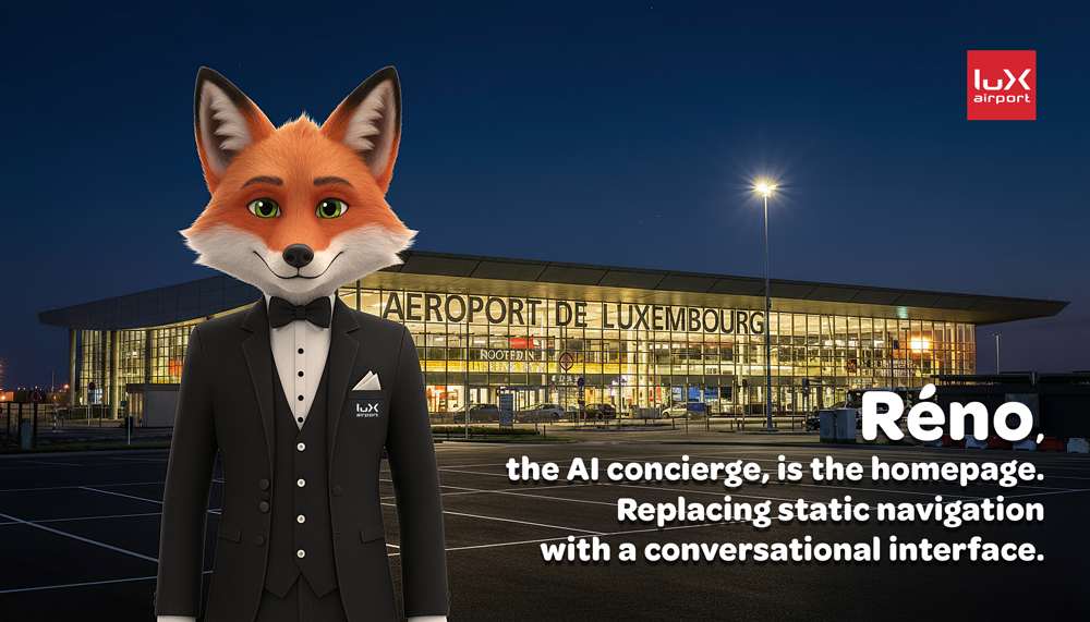 NY Digital Awards Winner - Réno — Luxembourg Airport’s AI Concierge