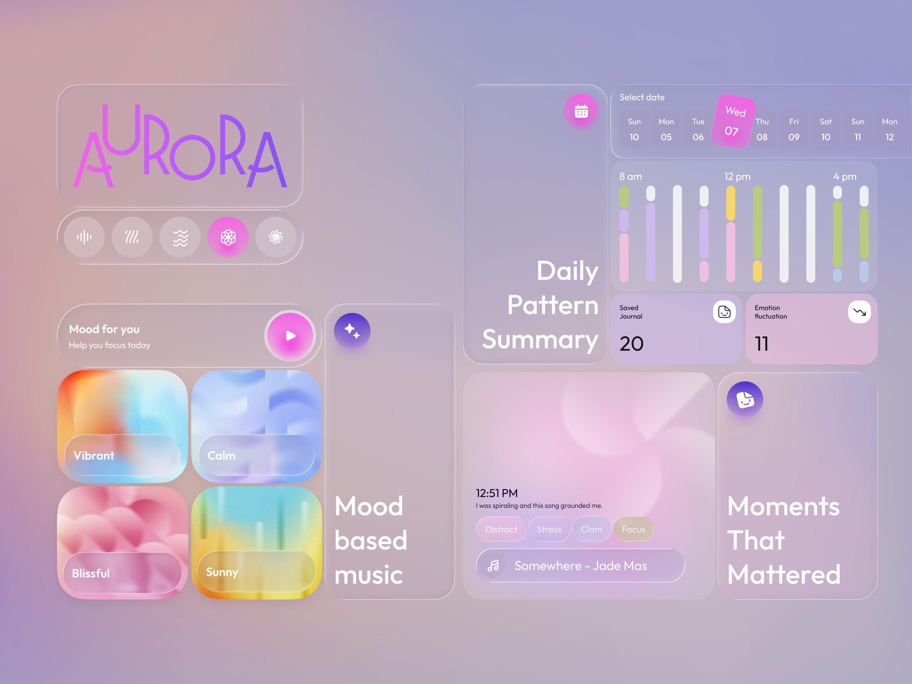 NY Digital Awards Winner - Aurora: A Music-Based Emotional Support App for ADHD Brains 