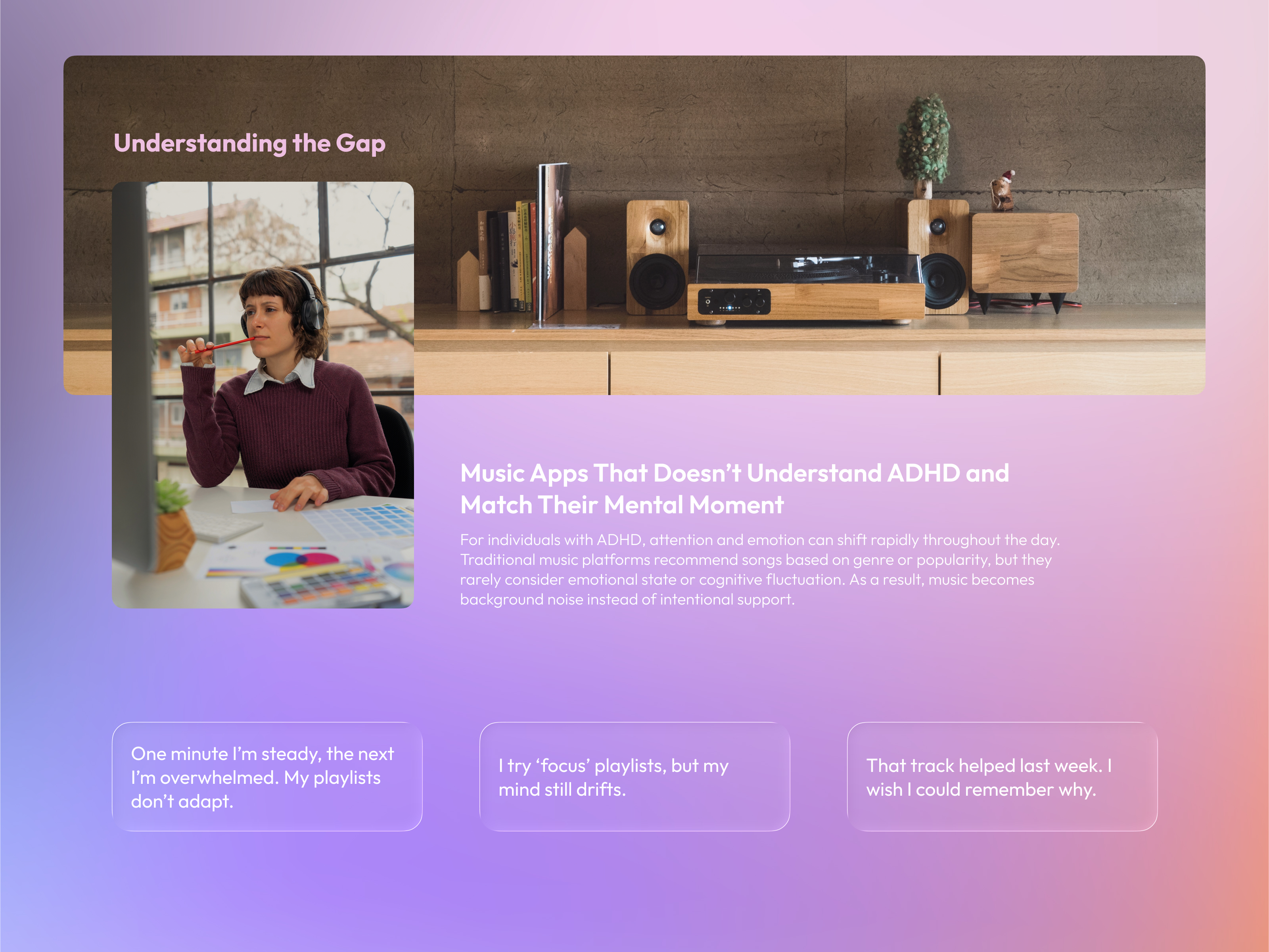 NY Digital Awards Winner - Aurora: A Music-Based Emotional Support App for ADHD Brains 