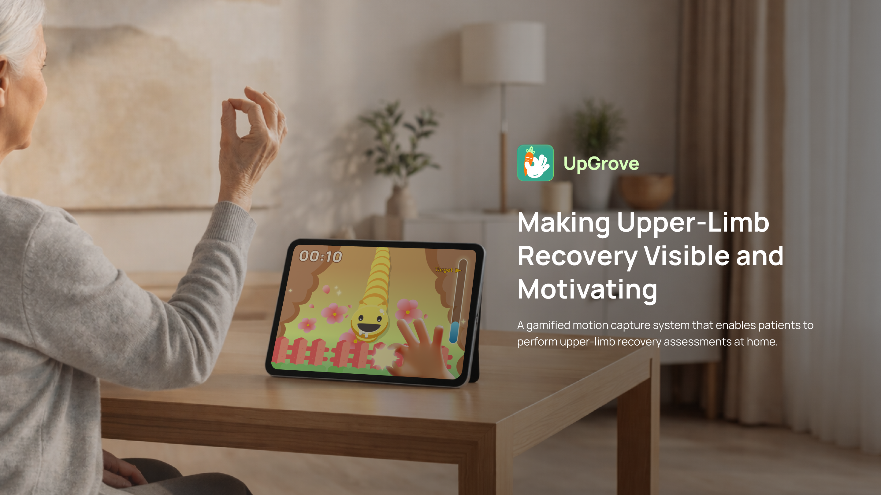 NY Digital Awards Winner - UpGrove: A Gamified Upper-Limb Self-Assessment System
