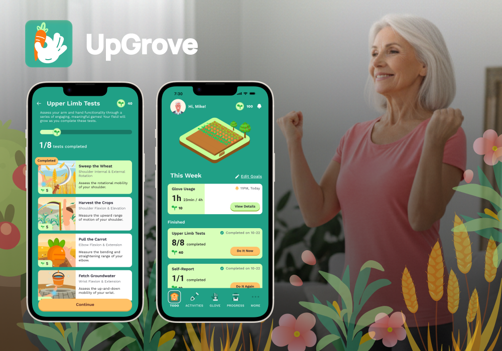 NY Digital Awards Winner - UpGrove: A Gamified Upper-Limb Self-Assessment System