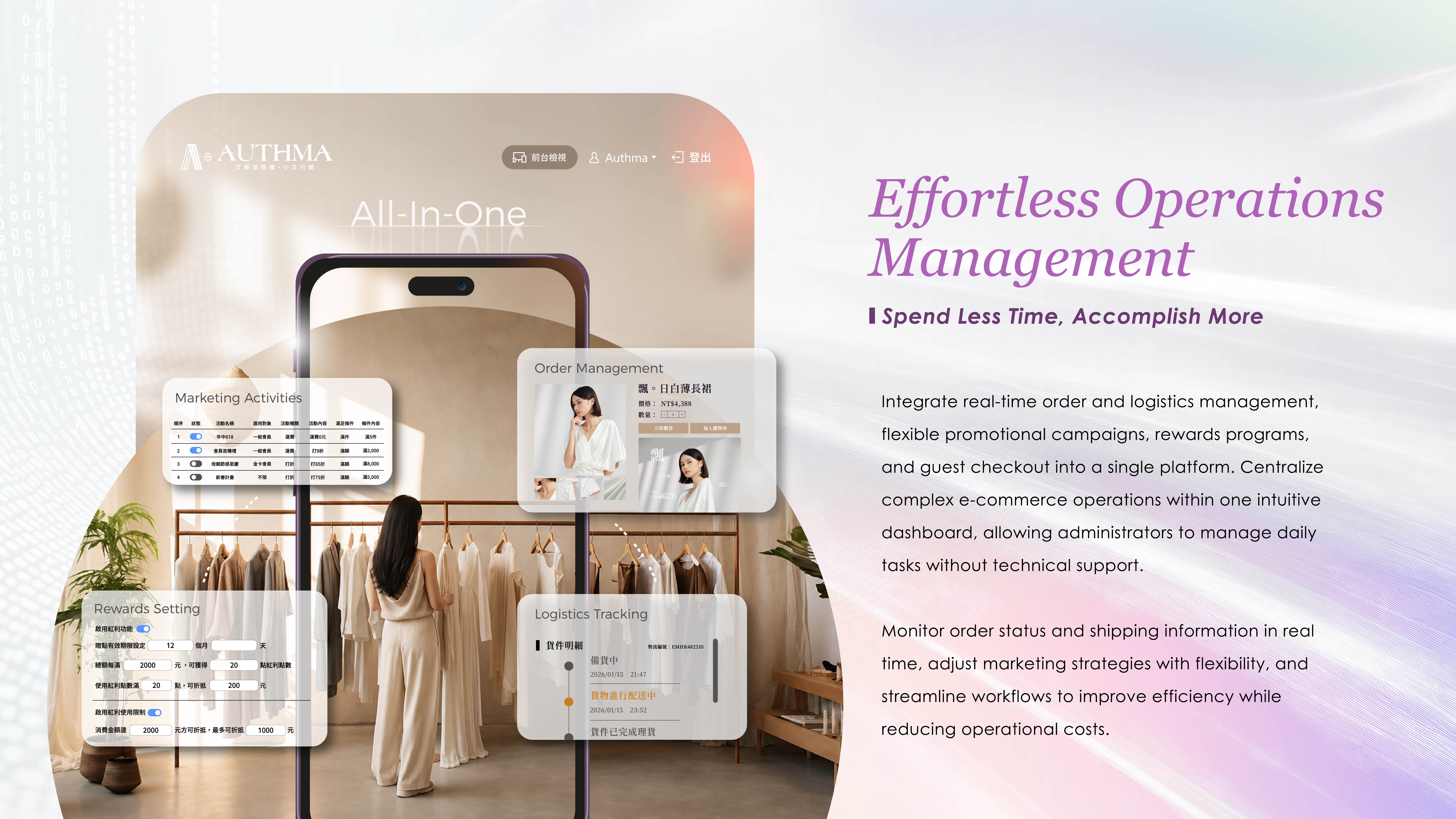 NY Digital Awards Winner - AUTHMA All-in-One Website Backend Management System