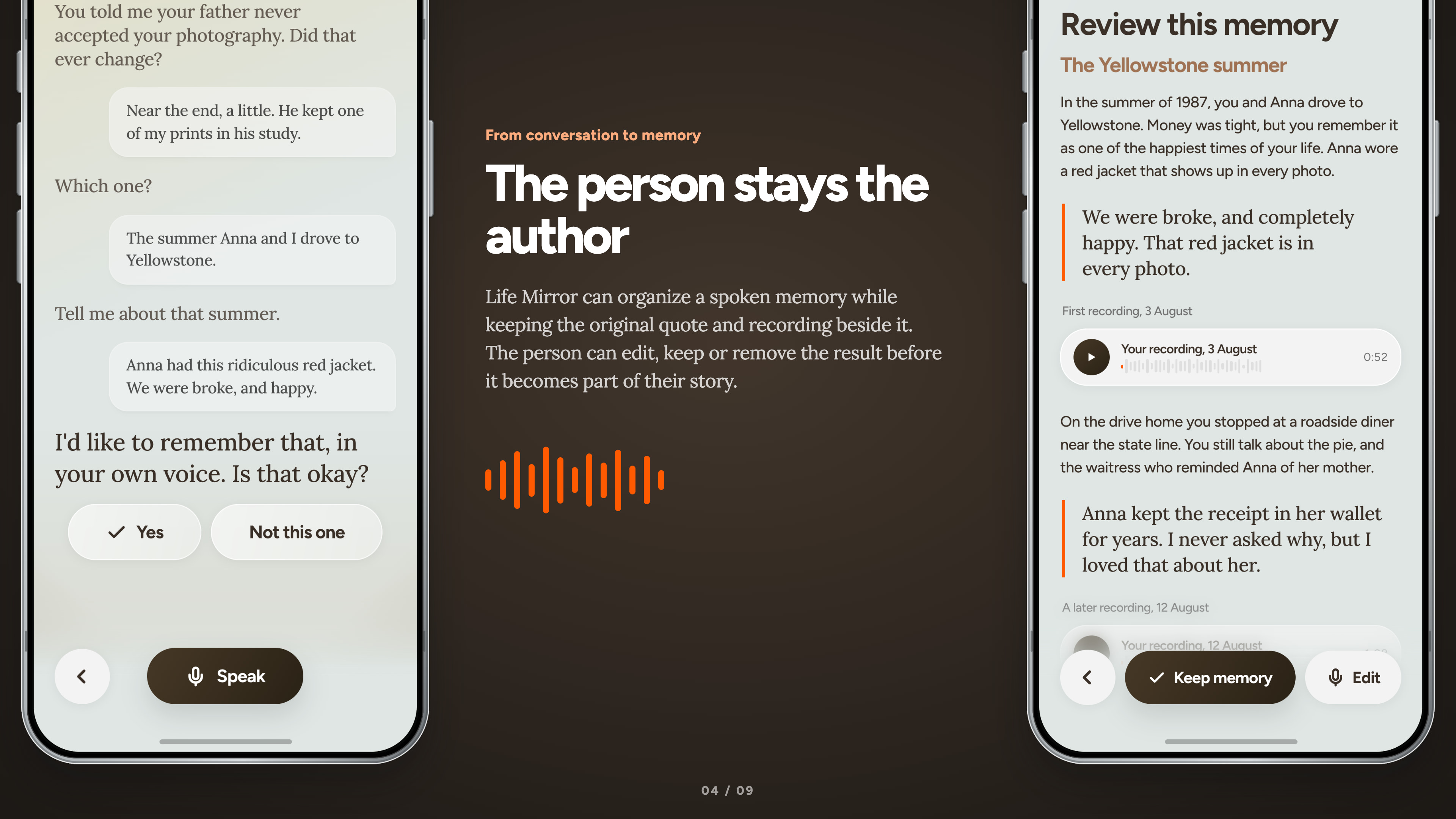 NY Digital Awards Winner - Life Mirror: A Life in Your Own Voice
