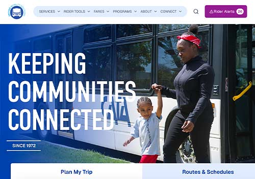 NY Digital Winner - Exemplifi - Website for Capital Area Transportation Authority (CATA)